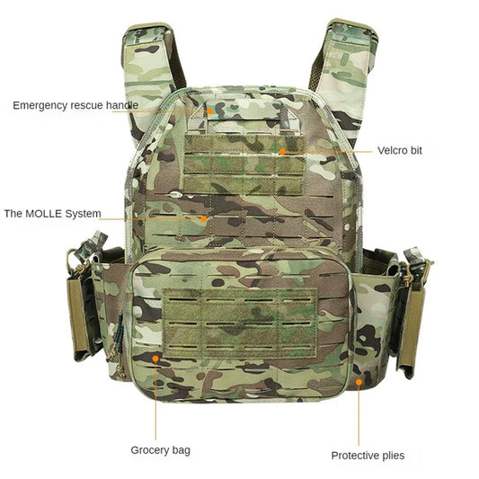 Chaleco Tactico Porta Placas Ranger Green